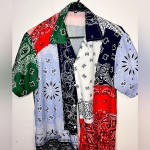 Bandana Patch button down